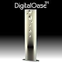 DigitalOase® Lifestyle Deluxe TwinShine Künstler Designerlampe mit 2 seitigen DigitalOase Kunstmotiven (auswechselbar) - Höhe ca 160 cm - Zauberhaftes Licht im Designerlook für Ihre Räume - moderne Beleuchtung - Lichtdesign by DigitalOase®