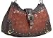 American West Zip-top Western Hobo Bag Purse (Many Colors) (Antique Brown)