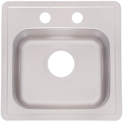 FrankeUSA FBS602-35NB Single Bowl Stainless Steel 15x15in. Topmount Sink