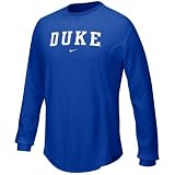 Nike Duke Blue Devils Royal Blue Waffle Long Sleeve Crew Top