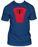 Men's Marvel Comics Spider-man Suit Costume Fitted Jersey T-shirt