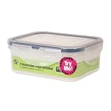 Airtight Food Storage Container - 1.3 Cup Rectangular Divided Lock & Lock