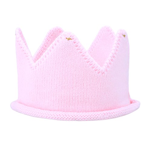 Itaar Baby Hat Mix Color Warm Soft Funny Korean Knit Crown Headgear Crochet Beanie Warm Cap