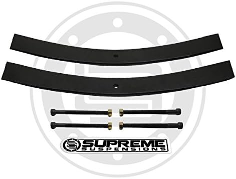 Supreme Suspensions - 1.5"-2" Rear Add-A-Leaf Lift Kit for 1987-1989 Toyota 4Runner 2WD 4WD Heavy-Duty 37.5" Long AAL Springs with Vibration Poly Isolator Pads - Can Cooler Included with Purchase