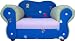 Fantasy Furniture Comfy Chair, Blue Flowers