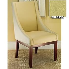 Sloping Leather Dining Chair 2-pk Bicast Leather by Costco