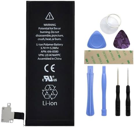 DUDES New 3.7V 1430mAh Lithium-Ion Polymer Internal Battery Replacement (for iPhone 4S) With Repair Tools