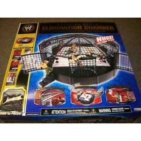 WWE Action Figure-WWE JAKKS ELIMINATION CHAMBER WWE WRESTLING RING & CAGE-Jakks WWE Action Figure