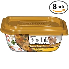 Beneful Prepared Meals Roasted Chicken Dog Food, 10-Ounce Plastic Containers (Pack of 8)
