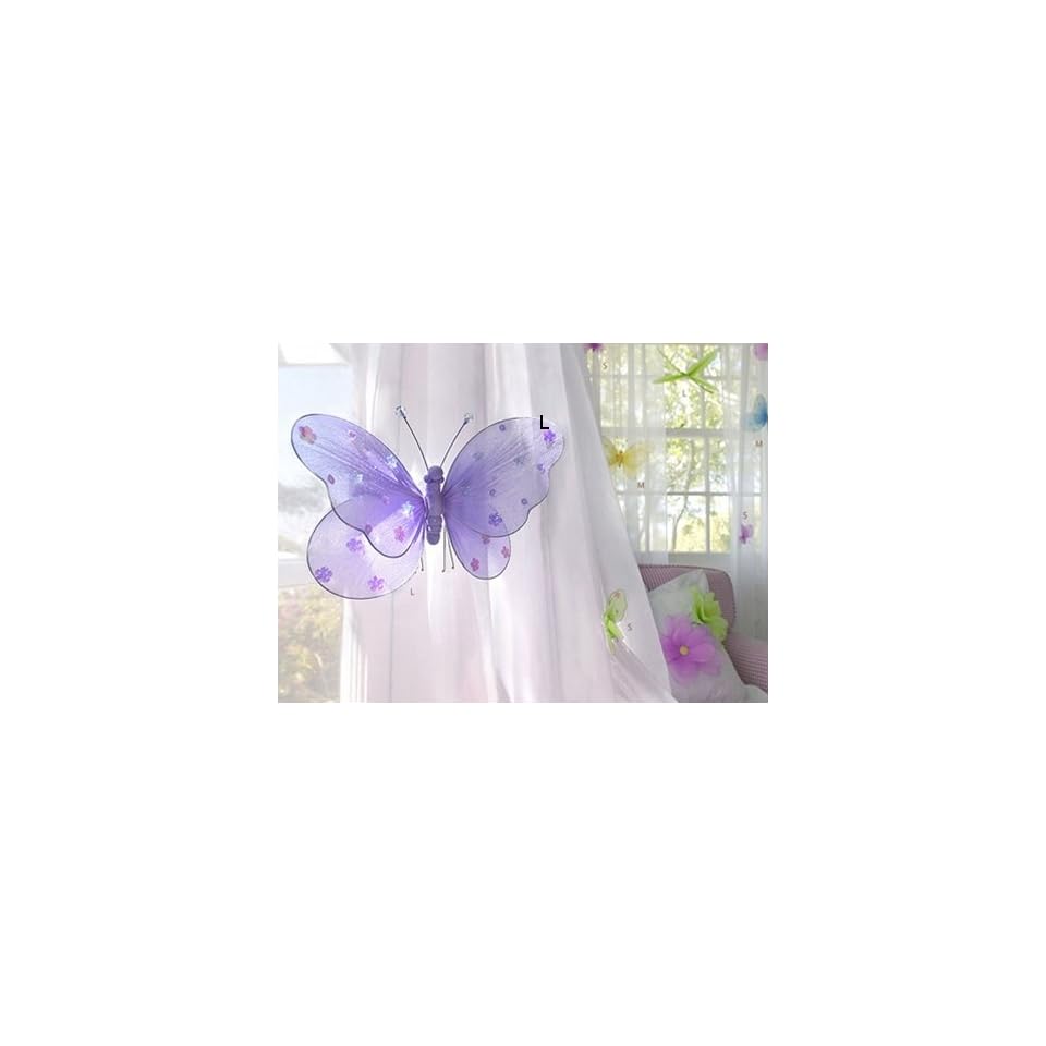 Hanging Nylon Butterfly Ceiling Wall Decor Baby Nursery Room