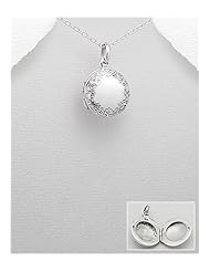 Locket pendant Necklace In 92.5 Sterling Silver