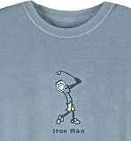 Life is good Men's Iron Man Short Sleeve Crusher Tee