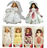 Porcelain Doll in Victorian Country or Fancy Dress (1-pc Random) 7-inch