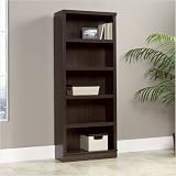 HomePlus Five Shelf Bookcase Dakota Oak Finish