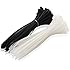 Cable Matters 200 Self-Locking 8-Inch Nylon Cable Ties in Black & White