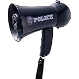Pretend Play Kids Police Officer's Megaphone with Siren Sound. Handheld Mic Toy