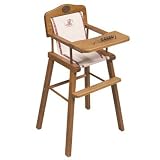 Chaise haute en bois, dès 2 ans
