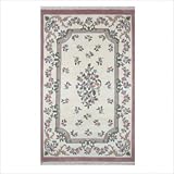 French Country 2001 Aubusson Ivory / Rose Floral Rug Size: 3' x 5'