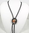 Tricolor Eagle Pewter Bolo Tie