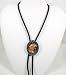 Tricolor Eagle Pewter Bolo Tie