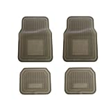 A Set of 4 Medium Duty Transparent Vinyl Floor Mats - Smoke 