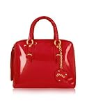 Ghibli Patent Leather Business Tote Bag Red