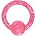 10 Gauge Pink Glitter Ball Captive Ring