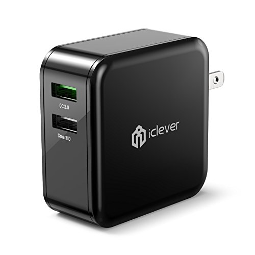 Quick Charge 3.0, iClever BoostCube+ 36W Dual USB Wall Charger with Qualcomm QC 3.0 and SmartID for Galaxy Note 5/4, S7/S6/Edge, LG G5/G4, HTC 10 A9, Nexus, iPhone 7, iPad and More Quick Charge 3.0, iClever BoostCube+ 36W Dual USB Wall Charger with Qualcomm QC 3.0 and SmartID for Galaxy Note 5/4, S7/S6/Edge, LG G5/G4, HTC 10 A9, Nexus, iPhone 7, iPad and More