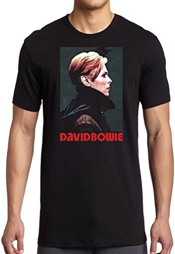 Emotion Clothing Men's David Bowie Low Portrait Retro Vintage Licensed T-Shirt 42-44" L Black
