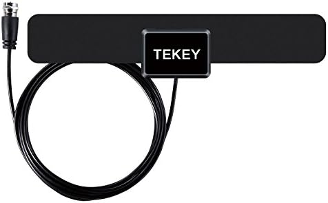 TEKEY Digital HDTV Antenna 35 Mile Long Range 10ft Coax Cable 30 Day