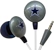 iHip NFF10200DAL NFL Dallas Cowboys Mini Ear Buds, Blue/Silver