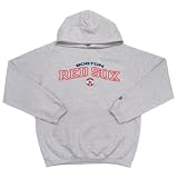Boston Red Sox MLB Goalie Hooded Sweatshirt (Gray) (Full Chest Logo)