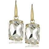 Ekatrina Sapphire Cut White Glass with Antique Gold