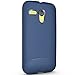 TUDIA Ultra Slim Full-Matte ARCH TPU Bumper Protective Case for Motorola Moto G SmartPhone (2013 1st Gen Only) (Matte Blue)