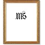 8x10 / 8'' x 10'' Frame for Picture Photo or Diploma, Solid Wood, Gold, style #609