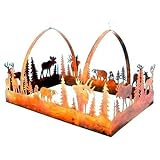 Smoky Mountain Metal Arts WMPR-001 Wilderness Series Forest Wildlife Pot Rack (Rust Patina) by Smoky Mountain Metal Arts