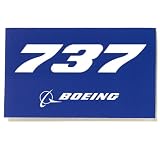 737 Blue Sticker