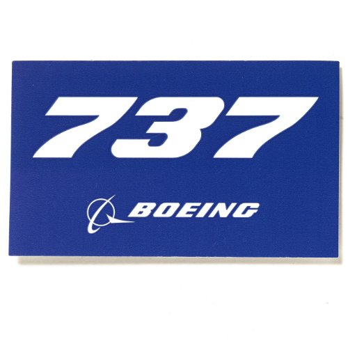737 Blue Sticker