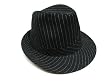 Greatlookz Brand Black and White Pinstripe Fedora