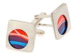 Handmade sterling silver and aluminium limited edition cufflinks