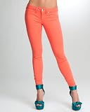 bebe Signature Stretch Color Skinny Ankle Jean