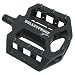 BLACK-OPS CNC STYLE ALLOY SEALED BEARINGS BULLETPROOF SBLACK BMX/MTB PEDALS 9/16.