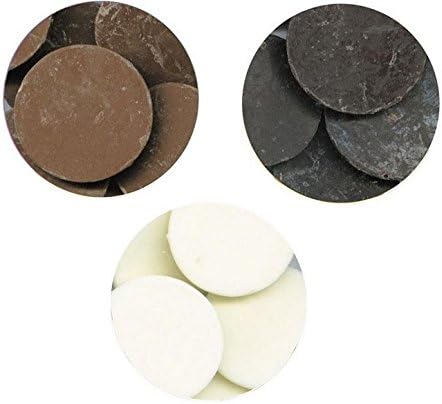 Merckens Chocolate Variety Pack D - 1 pound each Cocoa Lite, Dark, & White