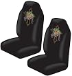 Jesus Christ w/ Cross with Cross Gem Crystals Studded Rhinestone Car Truck SUV Bucket Seat Covers - Pair
