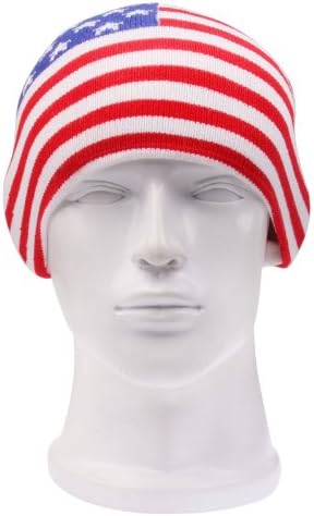 American Flag Style Winter Woolen Yarn Hat Warming Cap