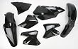 Acerbis Replacement Plastic Kit - Black , Material: Plastic 2041080001