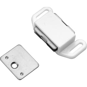 Hickory Hardware P650-W 1-1 2-Inch Catch, White by Hickory Hardware