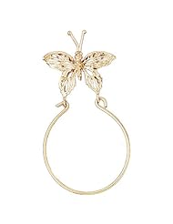 Dazzlers Solid 14k Gold Butterfly Holder Charm Pendant Available in three colors from jewelsberry (weights: 1.7 grams only)