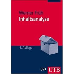 Inhaltsanalyse: Theorie und Praxis (Uni-Taschenb�cher M)