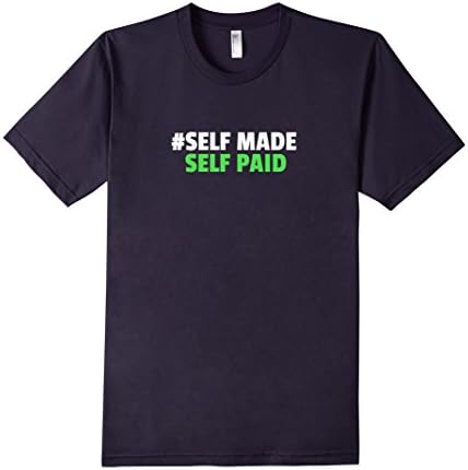 Self Made Self Paid Hashtag - Entrepreneur Dark - Male Large - Navy